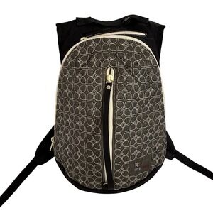 Sherpani Access LE Black Gray Quilted Backpack Small Travel Bag Organizer